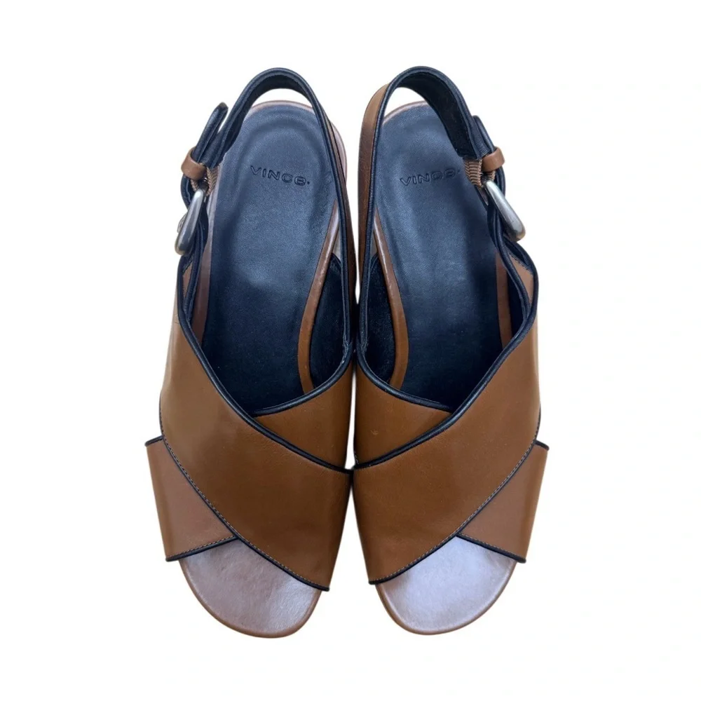 Vince Marlene 60MM Leather Platform Sandals